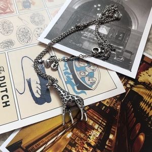 Vintage Fossil Giraffe Necklace